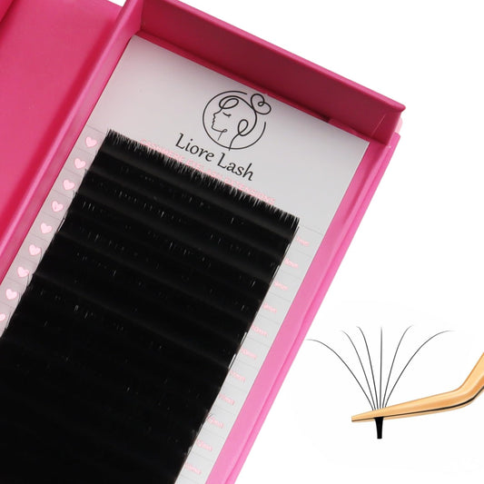 Premium Cashmere Eyelashes (C Curl 0.10) - Liore Lash