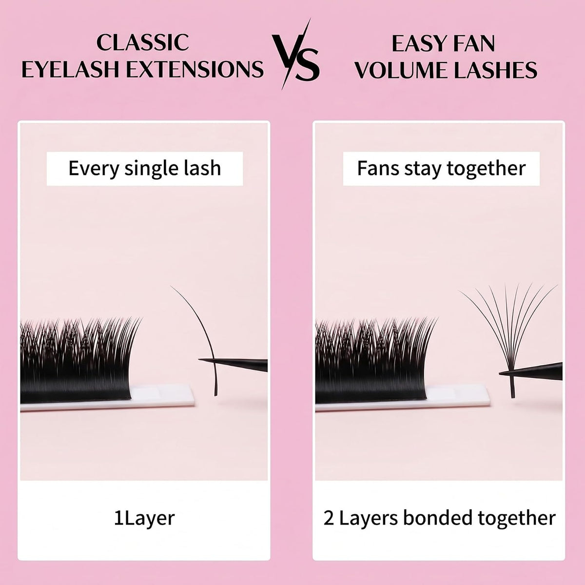 Cashmere Classic Lash Trays – 0.05 mm, 16 Rows