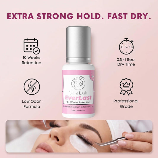 EverLast Eyelash Extension Glue - Extra Long 10 Weeks Retention