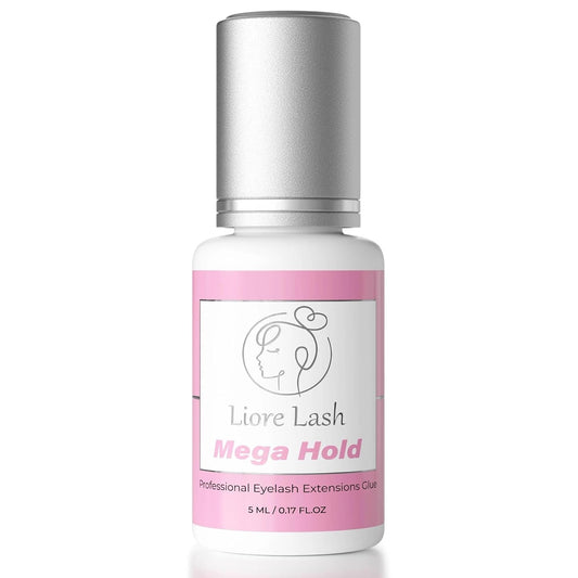 Mega Hold Professional Eyelash Extensions Glue - Up to 8 Weeks Lasting