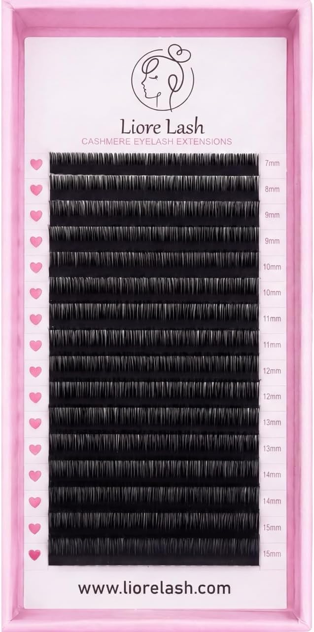 Cashmere Single Lash Trays – 0.07 mm by LIORE LASH