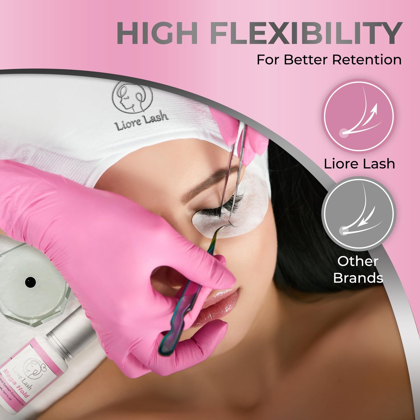 Mega Hold Professional Eyelash Extensions Glue - Liore Lash