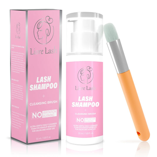 Gentle Lash Shampoo with Brush - Liore Lash