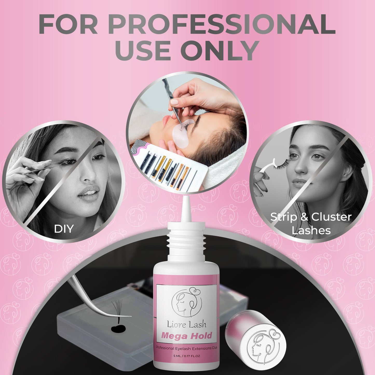 Mega Hold Professional Eyelash Extensions Glue - Liore Lash