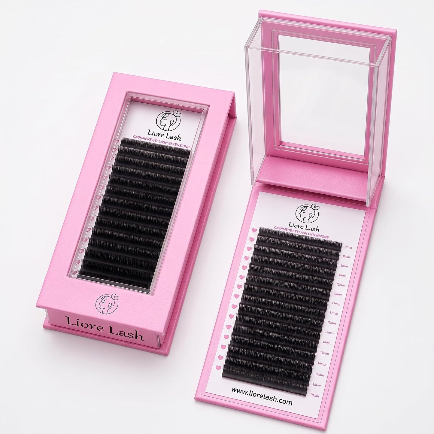 Cashmere Single Lash Trays – 0.05 mm by LIORE LASH
