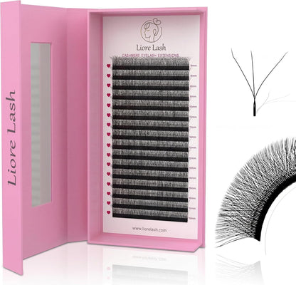 Premade U & W Lash Fans – 0.07 mm by LIORE LASH