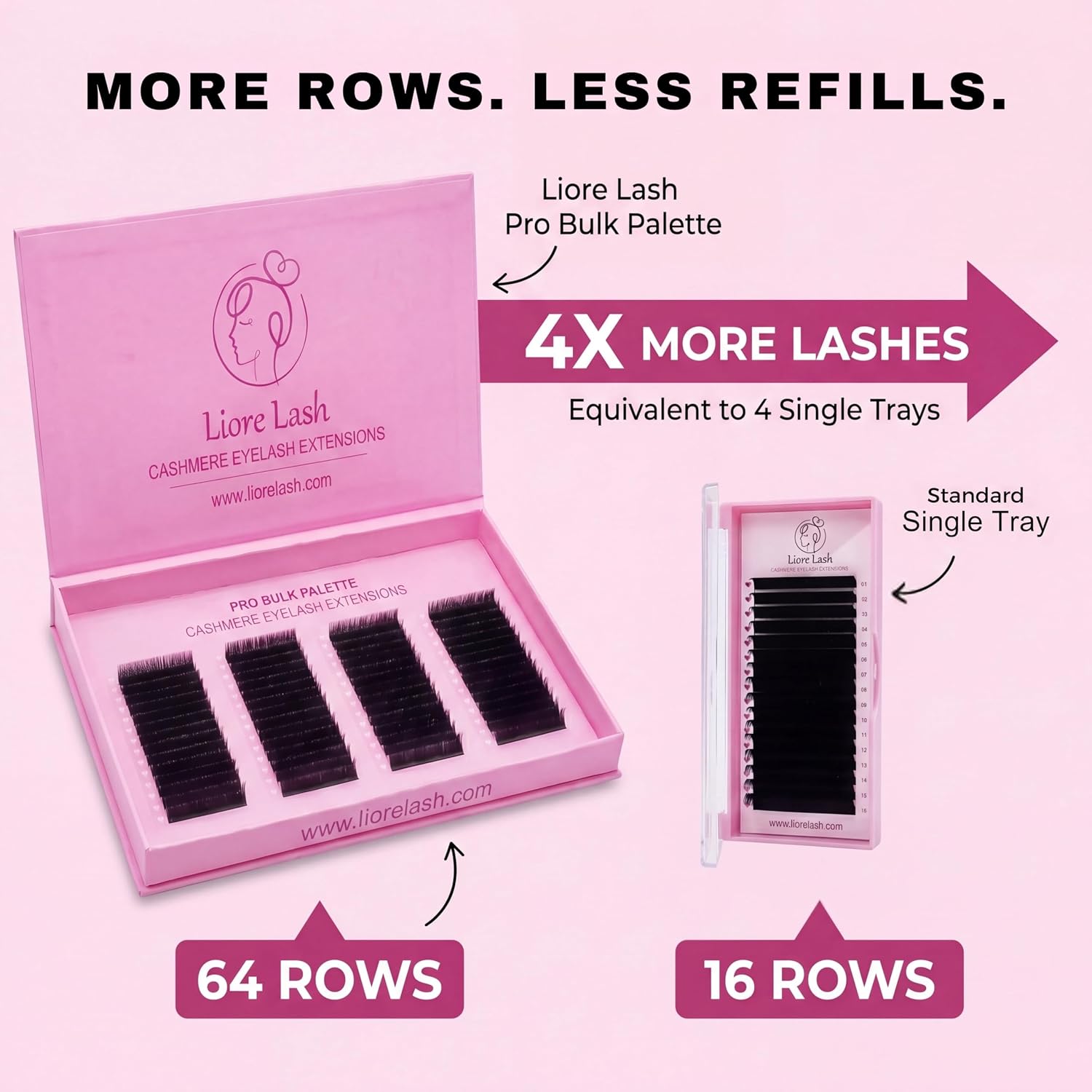 Bulk Lash Palette – 0.05 mm, 64 Rows product detail 2