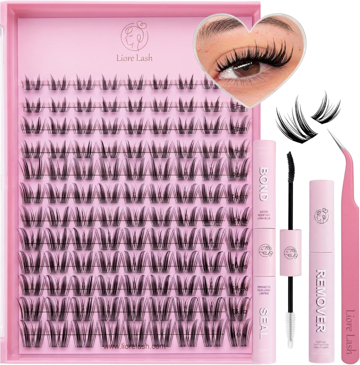 Catwalk Queen 5-in-1 DIY Cluster Lash Kit – 120 Clusters