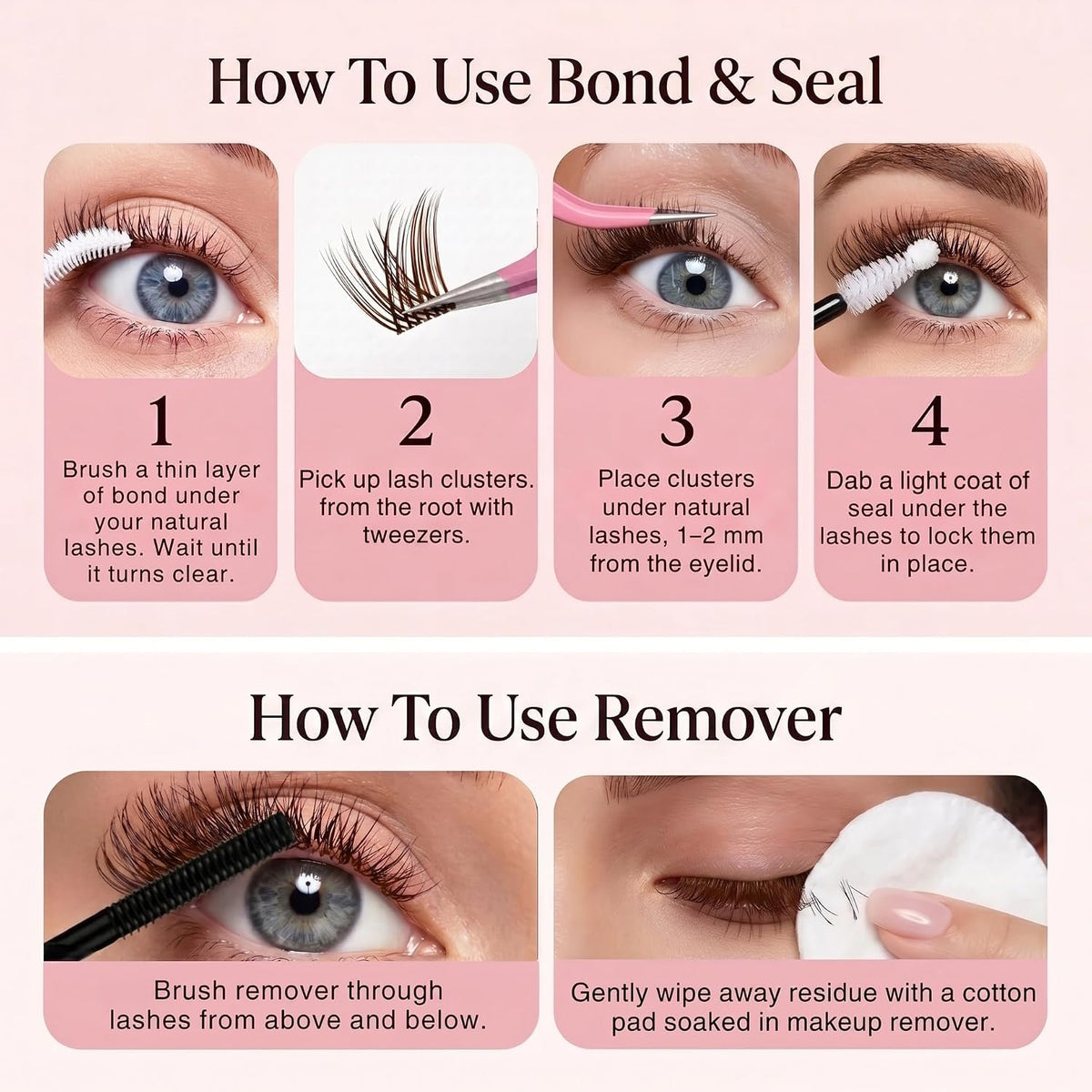 Angel Energy Brown 5-in-1 DIY Cluster Lash Kit – 120 Clusters