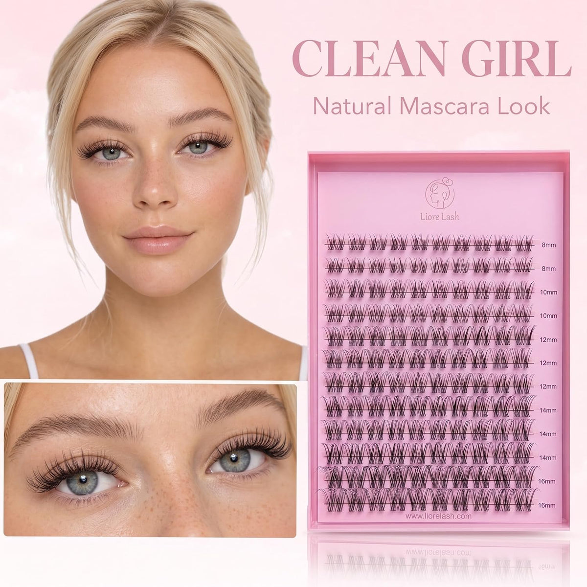 Clean Girl Black 5-in-1 DIY Cluster Lash Kit – 120 Clusters