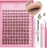Clean Girl Brown 5-in-1 DIY Cluster Lash Kit – 120 Clusters