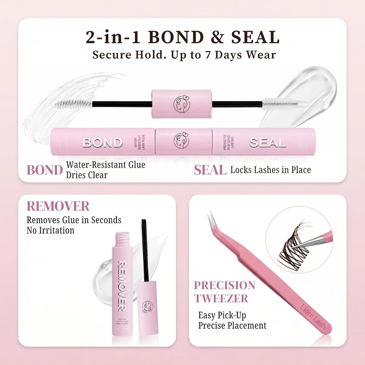 Clean Girl Brown 5-in-1 DIY Cluster Lash Kit – 120 Clusters