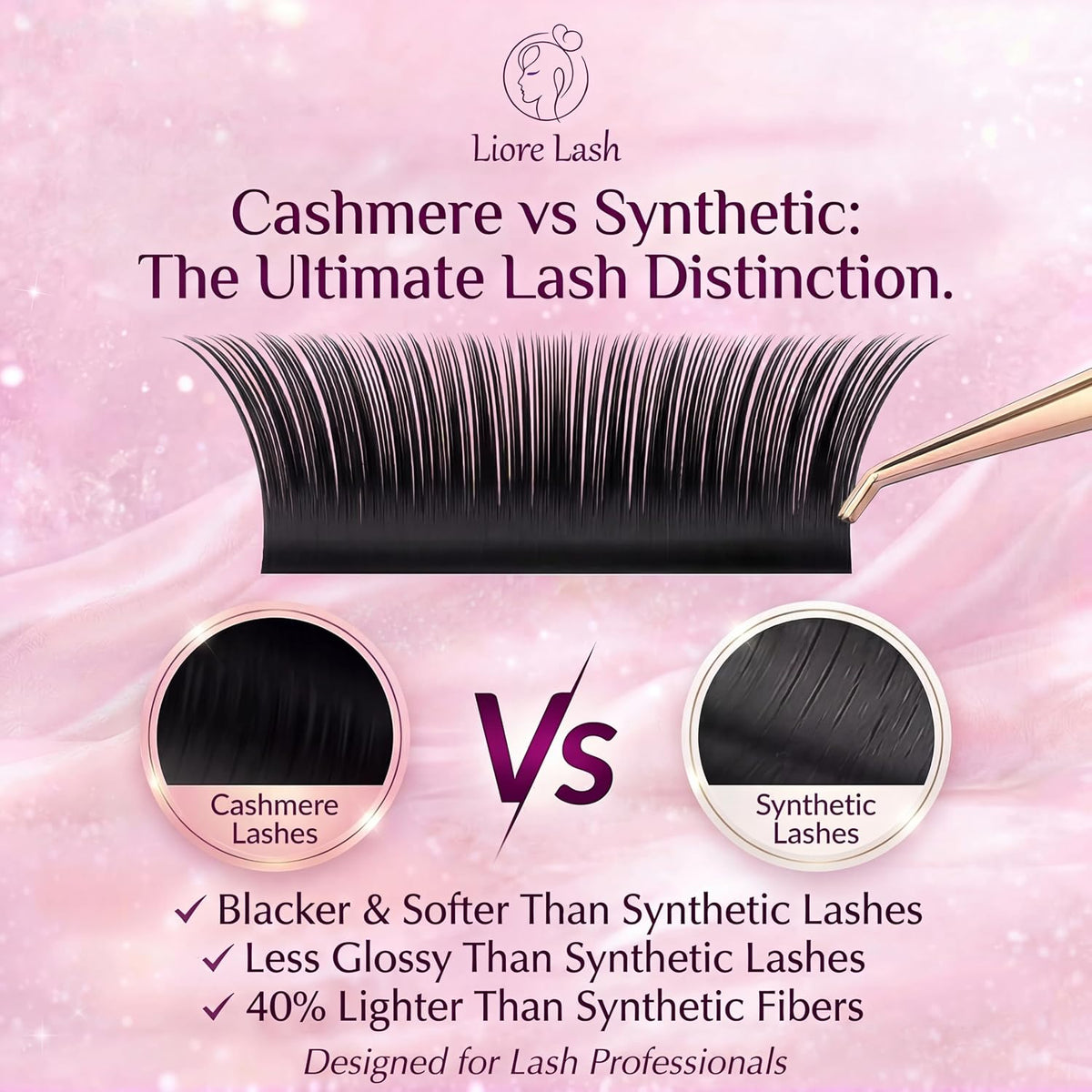 Cashmere Premade U & W Lash Fans – 0.07 mm