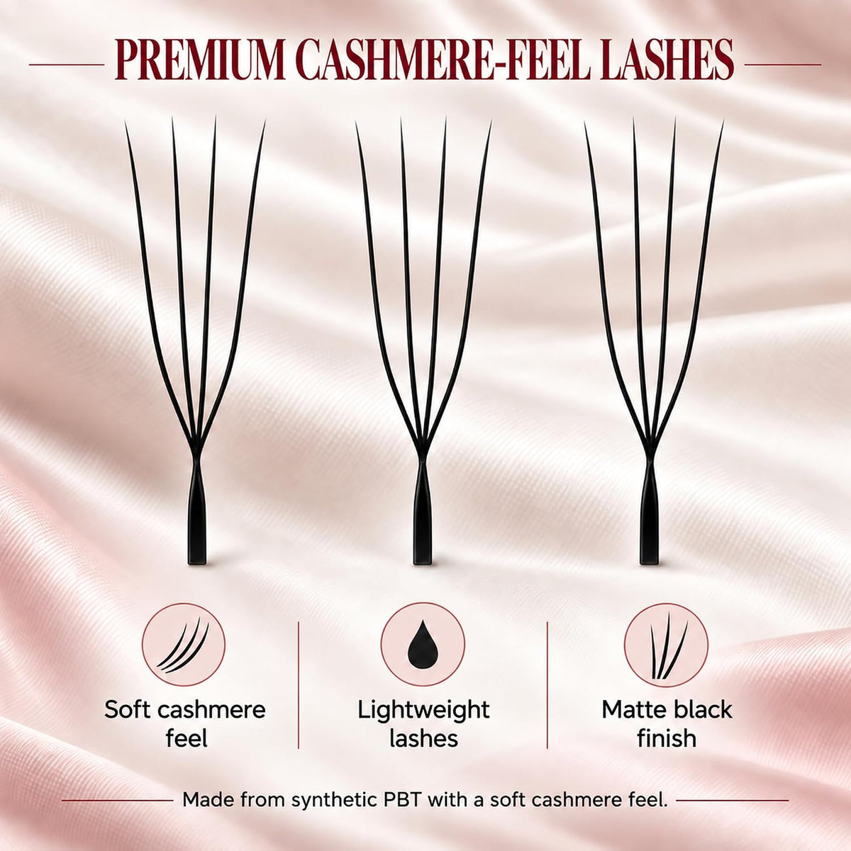 Cashmere Premade U & W Lash Fans – 0.07 mm