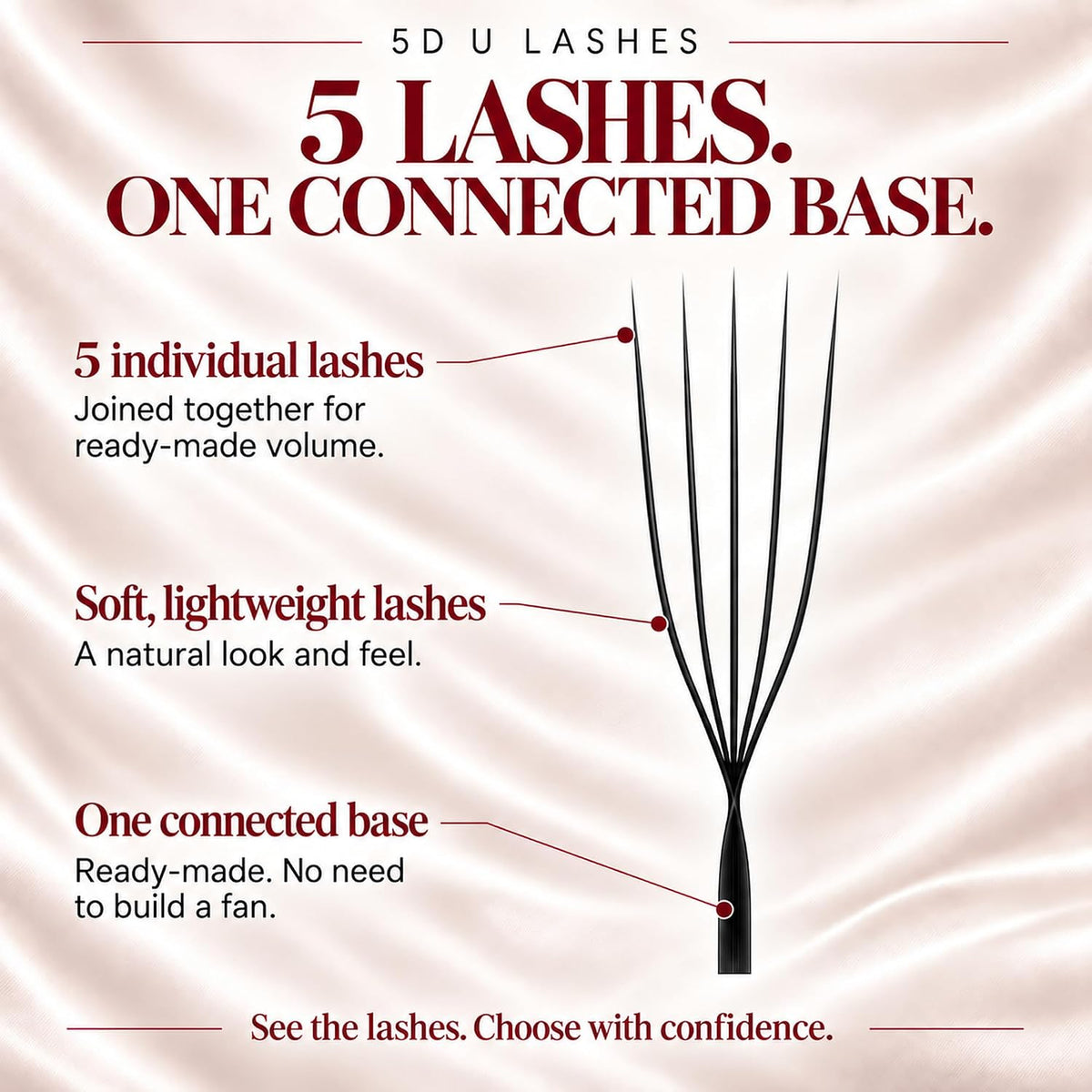 Cashmere Premade U & W Lash Fans – 0.07 mm