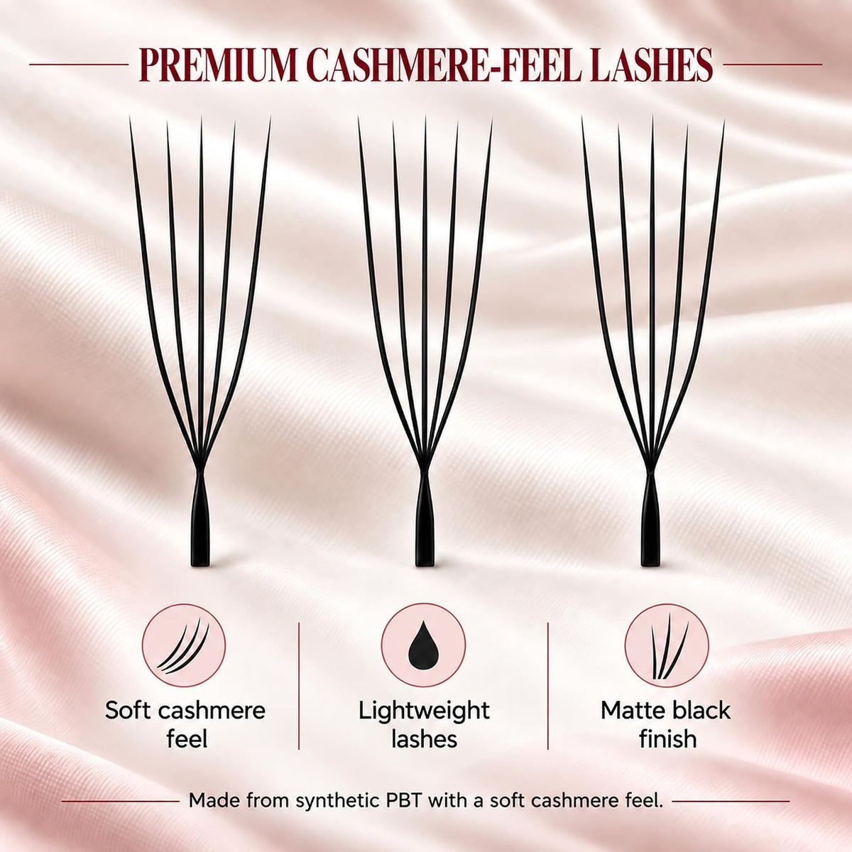 Cashmere Premade U & W Lash Fans – 0.07 mm