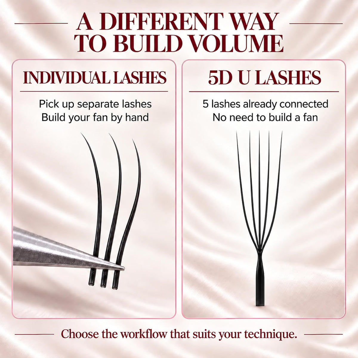 Cashmere Premade U & W Lash Fans – 0.07 mm