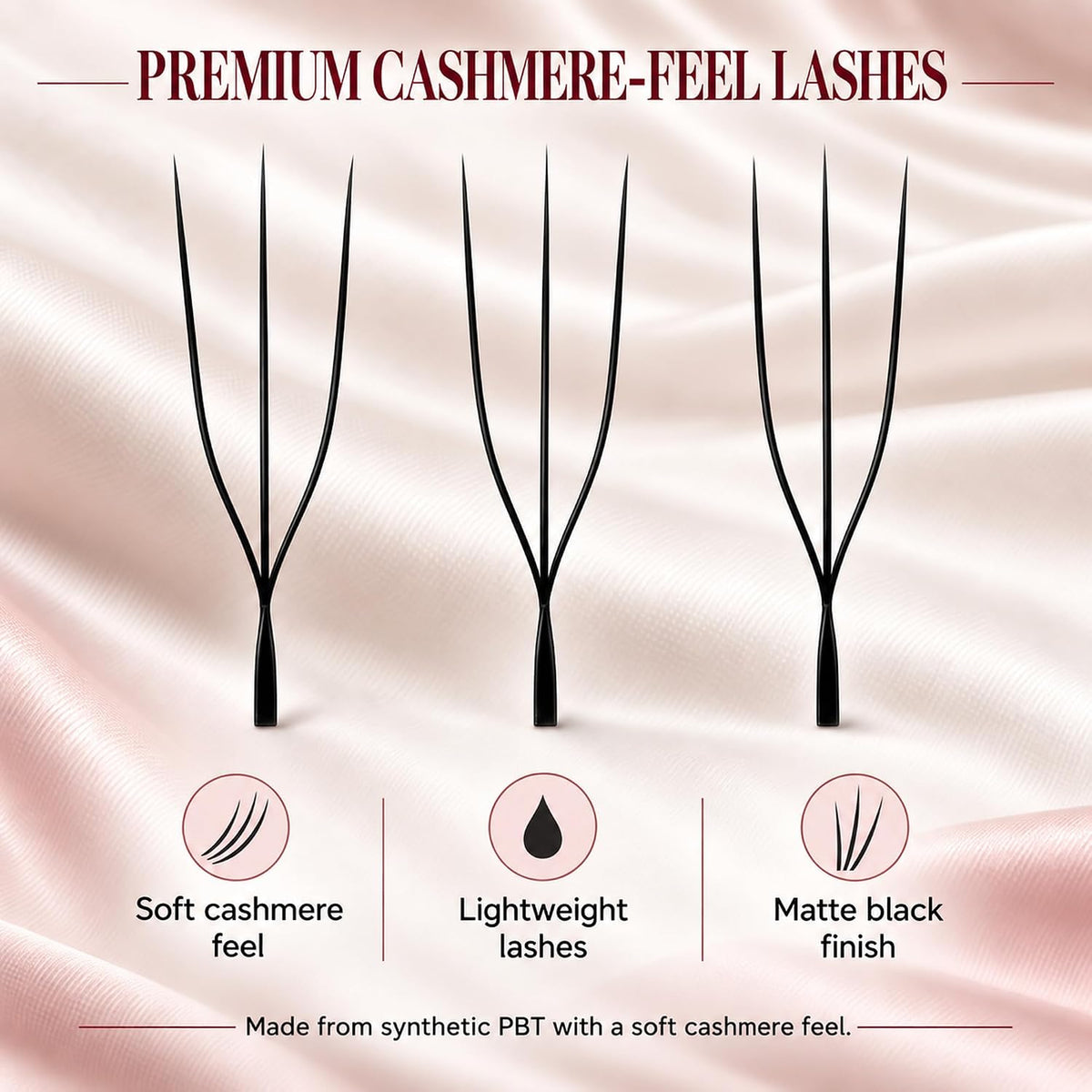 Cashmere Premade U & W Lash Fans – 0.07 mm
