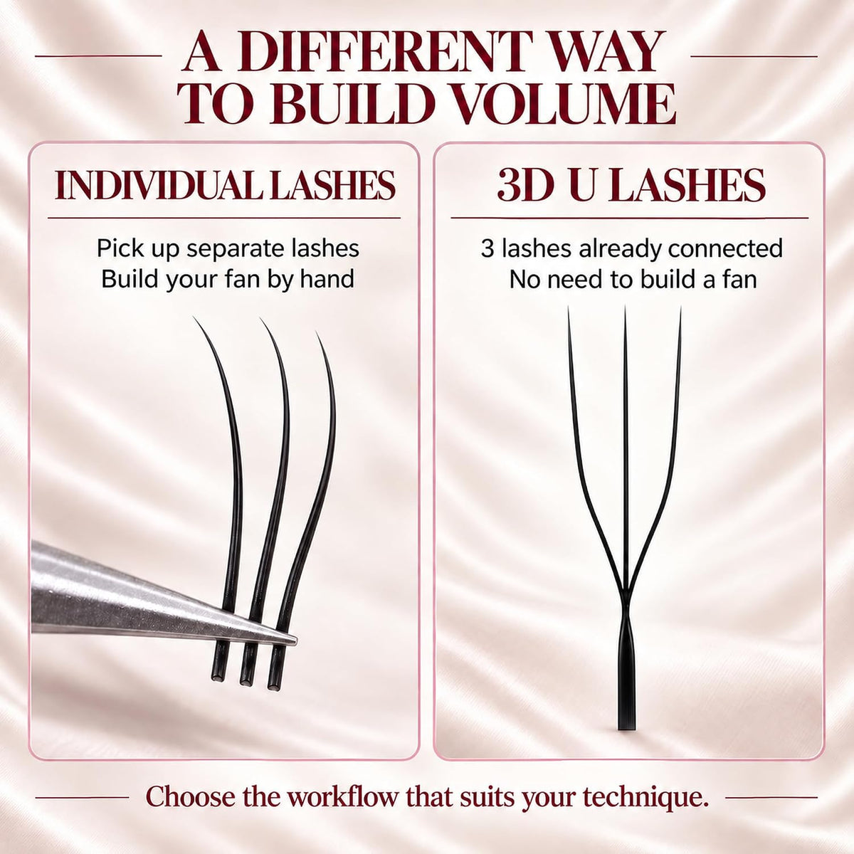 Cashmere Premade U & W Lash Fans – 0.07 mm